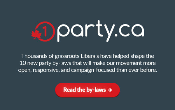 Thousands of grassroots Liberals have helped shape the 10 new party by-laws that will make our movement more open, responsive, and campaign-focused than ever before. Read the by-laws: 